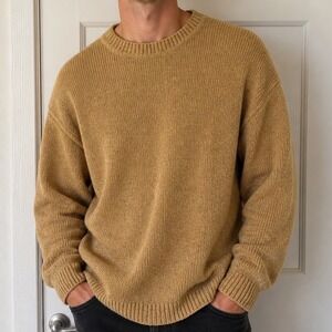 Bachrach Mens Sweater Knit Crew Neck Acrylic Made in‎ Italy y2
